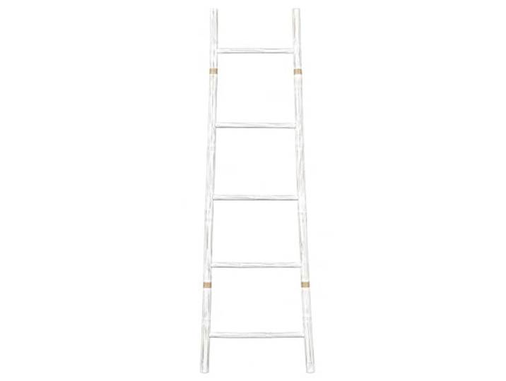 Fine Asianliving Bamboe Ladder Wit 45x150cm Handgemaakt in Thailand