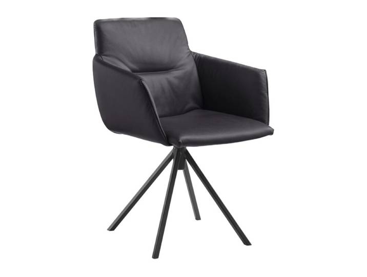 Musterring JustB! SP500 Armlehnstuhl in Leder mit Stativgestell