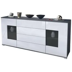 SIDEBOARD Grömitz Weiß Hochglanz