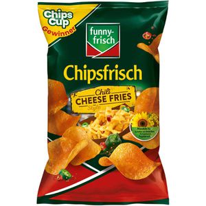 funny-frisch Chips Chipsfrisch Chili Cheese Fries Style, Kartoffelchips, 150 g
