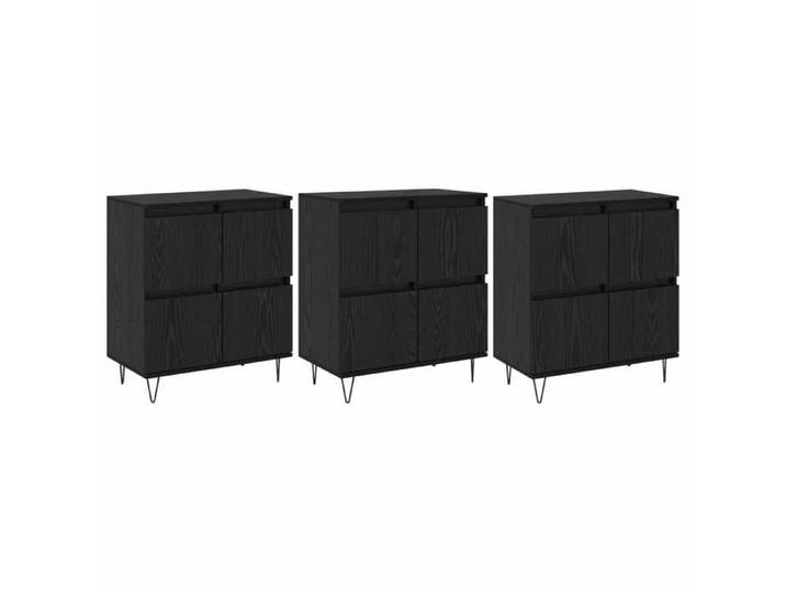 Commode Vaisselier - Cadre durable - Buffets 3 pc Chêne noir - moderne_95013