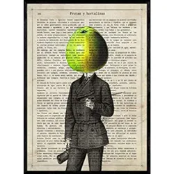POSTER Herr Von Apple A4 Rahmenlos