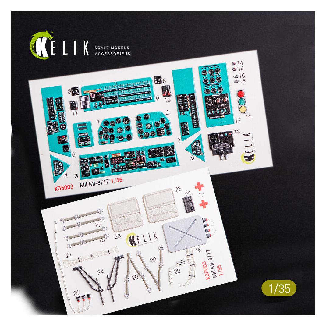 Kelik Mi-8MT/Mi-17 interior 3D decals for Trumpeter kit (K35003)