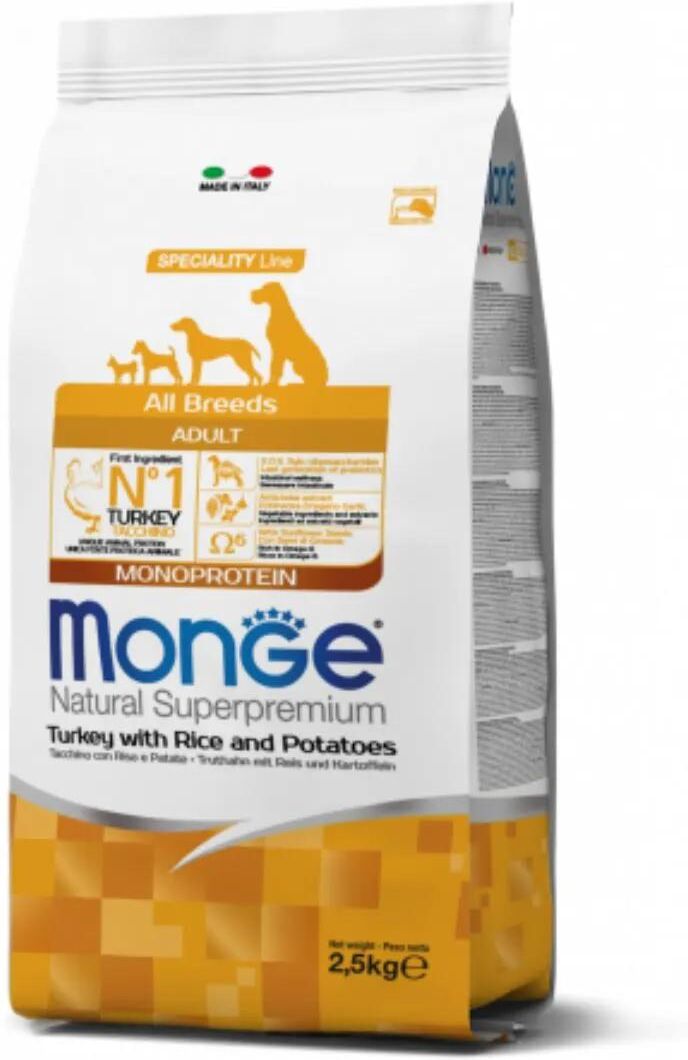 Kit Risparmio 2x12KG Monge Natural Superpremium Adult Tacchino 2X12KG
