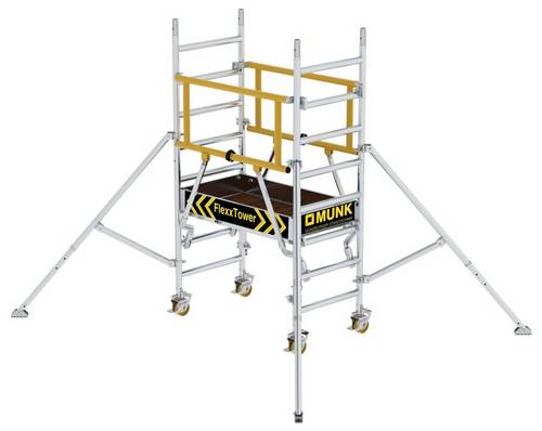 MUNK Günzburger Steigtechnik 125132 Aluminium beschichtet, Aluminium Rollgerüst