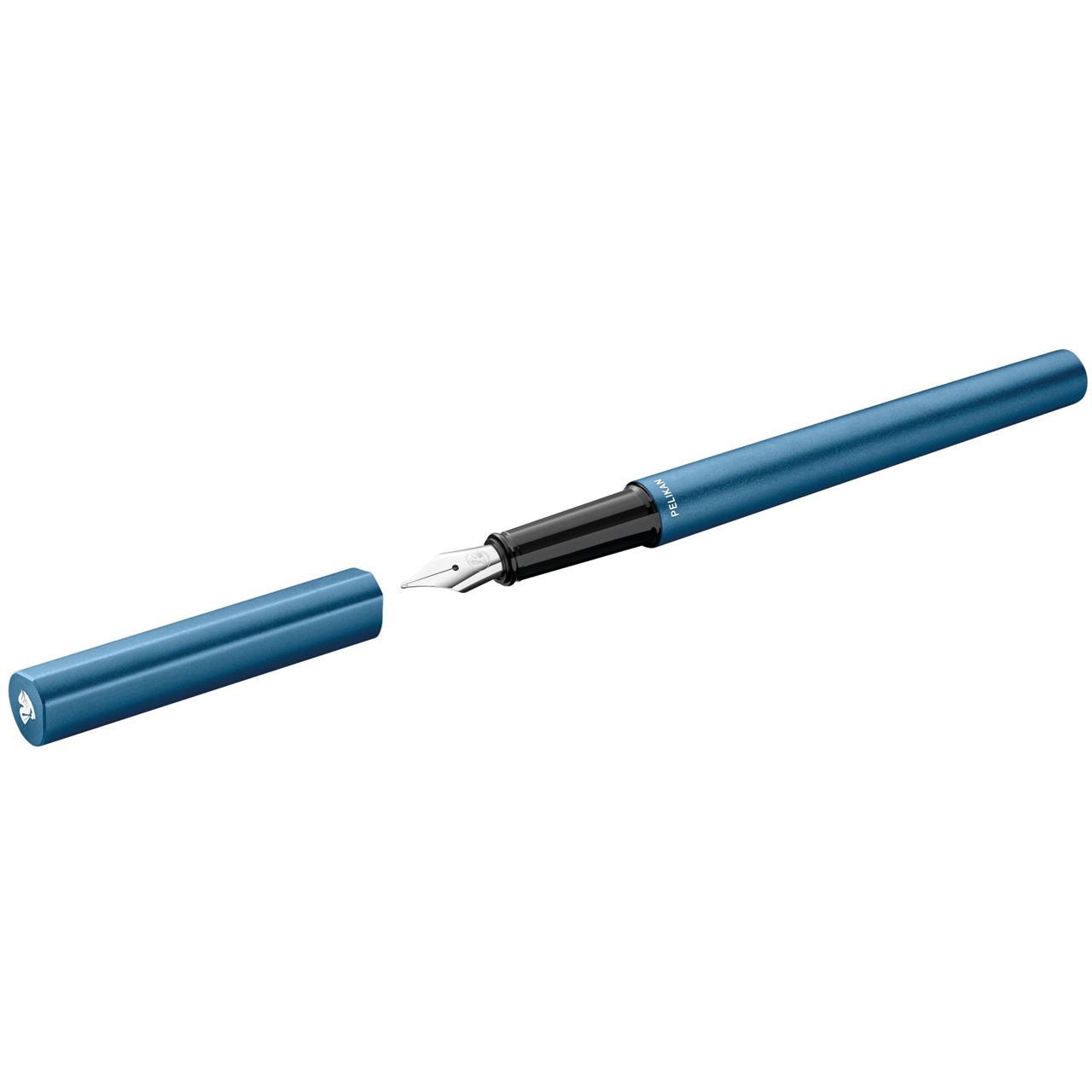Pelikan Füllhalter Ineo Element P6 Metall-Etui Petrol-Blau