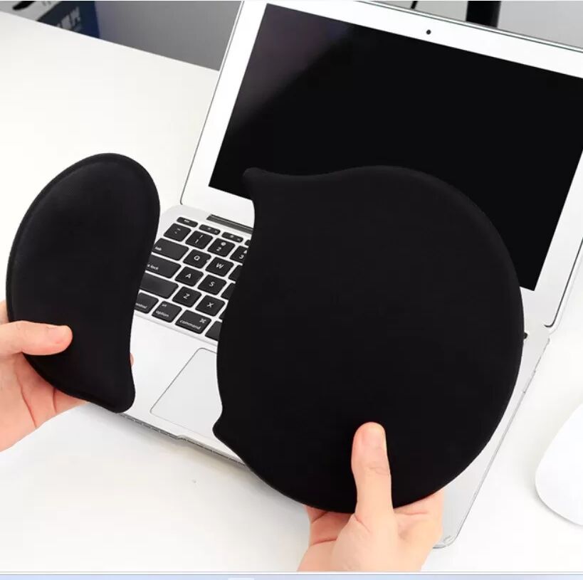 INF Repose-poignet ergonomique fendu en silicone pour souris - Personnalisable et antidérapant