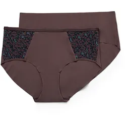 Tchibo - 2 Pantys mit Satinband - Damen - Gr. M - print/print