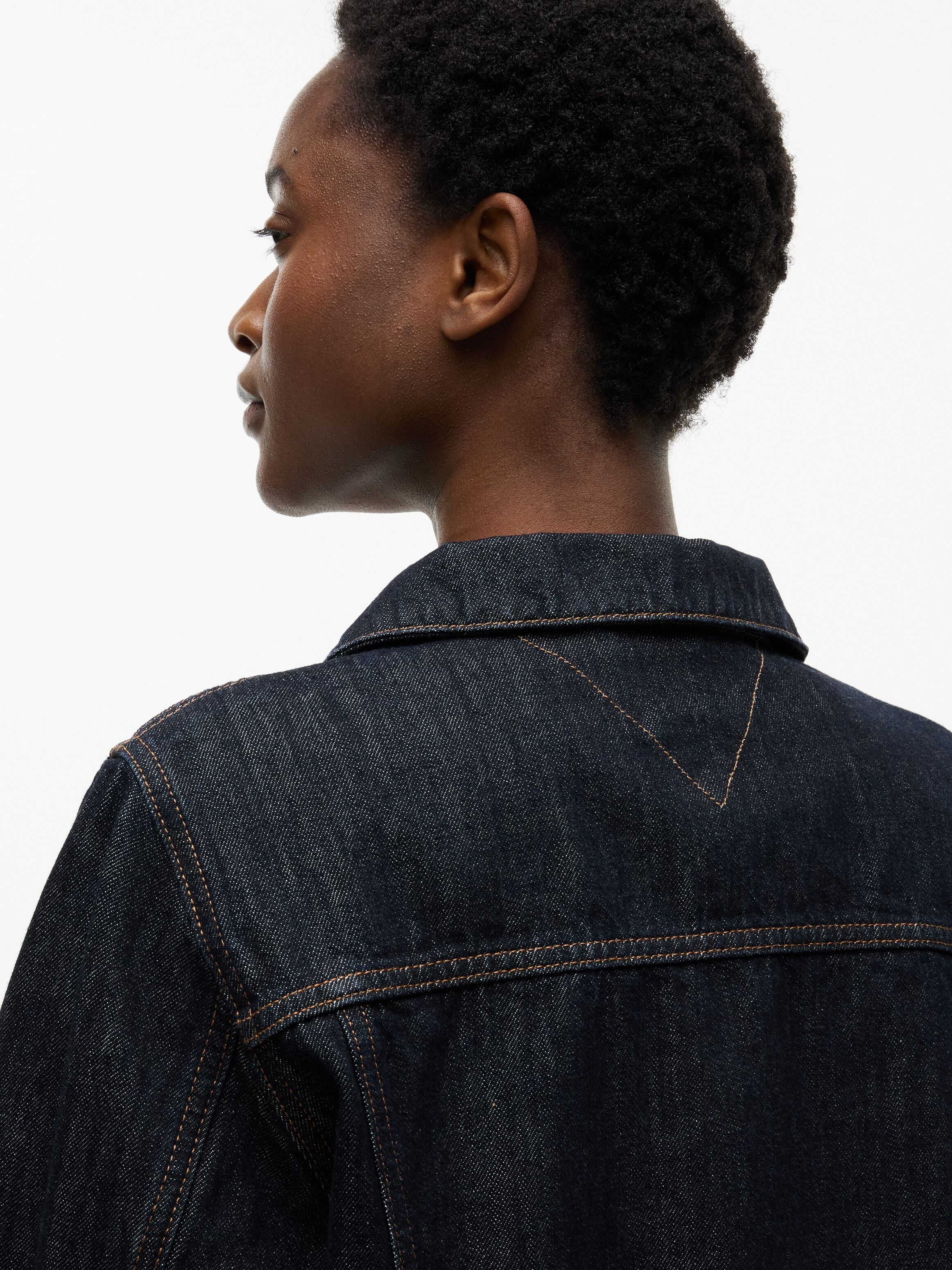 Jeansjacke TOMMY HILFIGER "LADY JACKET RINSE", Damen, Gr. XS (34), rinse, Denim/Jeans, Obermaterial: 100% Baumwolle, unifarben, regular fit taillenbedeckt, Rundhals, eingesetzt angesetztes Bündchen, Jacken Jeansjacke, mit praktischen Taschen, aus Baumwoll