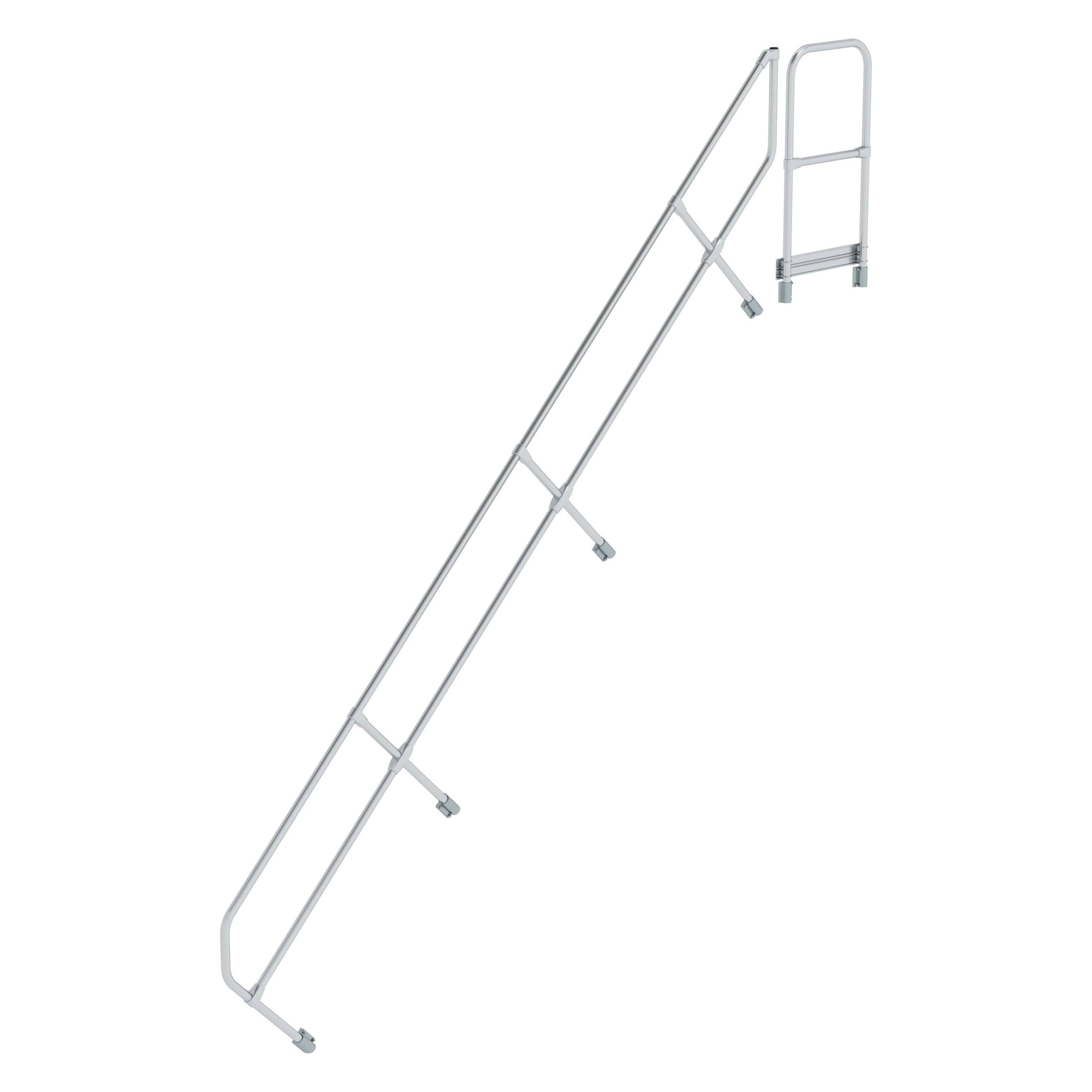 Munk Zweiter Handlauf für Treppe mit Plattform 45° 15 Stufen (Gerüst, 46 cm) (600515)
