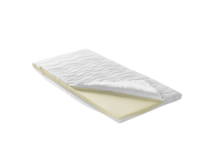 Viscoschaum-Topper 90 x 200cm Webstoff Weiß 6 cm