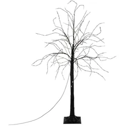 ECD Germany LED Baum 120 cm 480 warmweiße LEDs, künstlicher Weihnachtsbaum mit Sternlampen, IP44 Innen/Außen, Leuchtbaum mit flexiblen Zweigen,