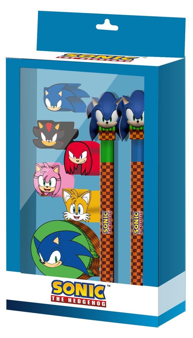 Karactermania Sonic de Egel schrijfset, 8-delig