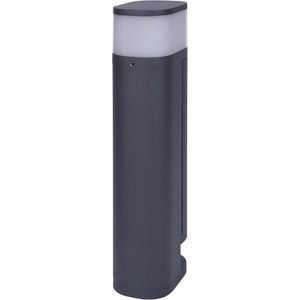 Bold Wegeleuchte Volo, anthrazit, mit 230 V Netzstrom, Pollerleuchte, LED, IP44, mit Steckdose, Höhe 45 cm