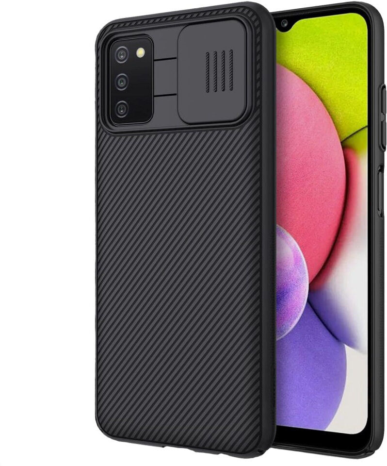 Samsung Galaxy A03s Nillkin Camshield Bagside Cover - Sort