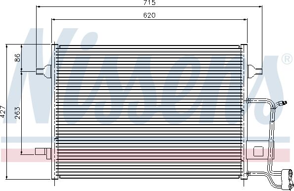 Nissens Kondensator, Klimaanlage 94922 Für Audi