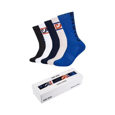 Socken CAMP DAVID, Herren, Gr. 43-46, beaucoup blau, Obermaterial: 80% Baumwolle, 17% Polyamid, 3% Elasthan, Socken Socken, für Tennis, mit gepolsterter Sohle
