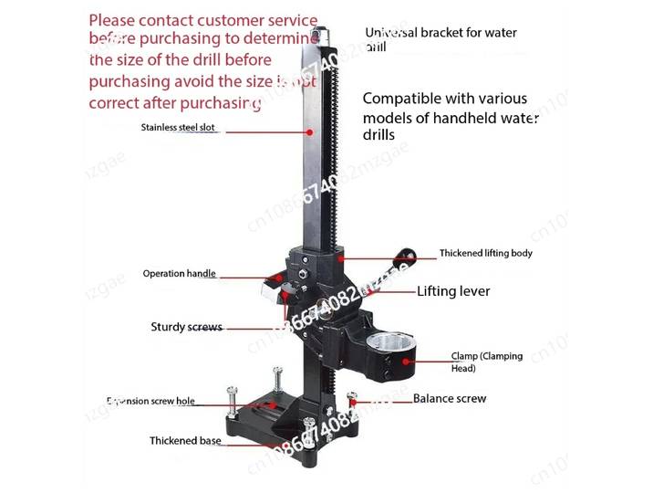Support à strass universel pour cric hydraulique télescopique – Ensemble complet