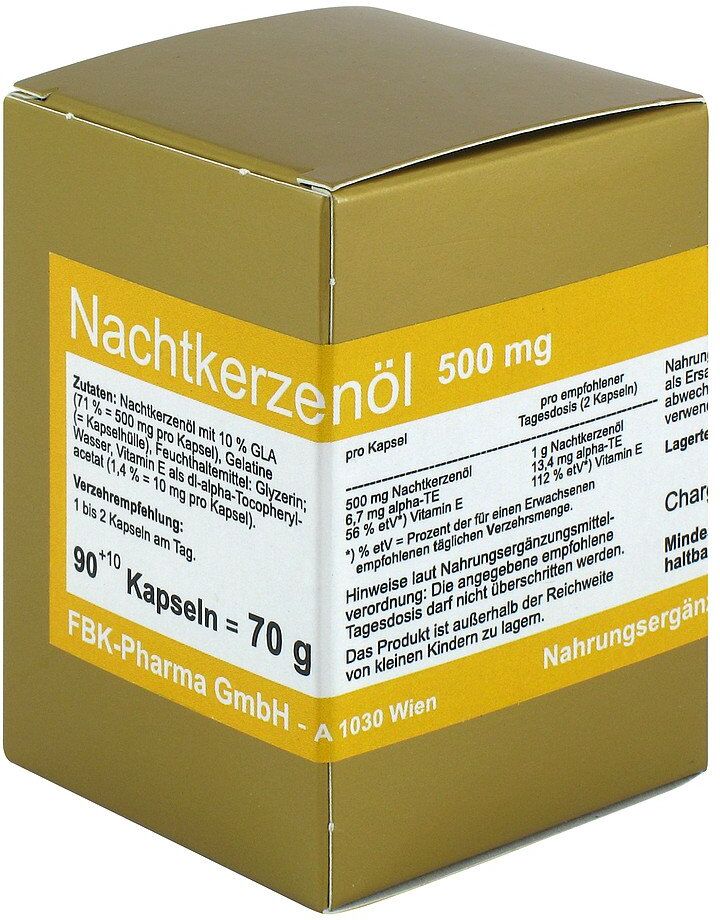 FBK-Pharma Nachtkerzenöl 500 mg Kapseln