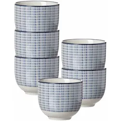 TEEBECHER Royal Makoto blau-weiß 150 ml 6er Set
