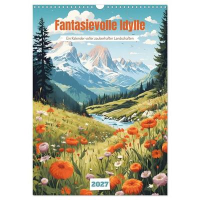 Fantasievolle Idylle (Wandkalender 2027 DIN A3 hoch), CALVENDO Monatskalender