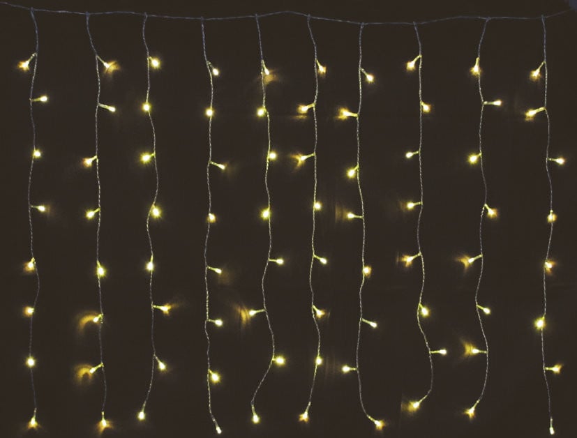 Spetebo LED-lichtgordijn Model LK005W met 160 lampjes voor kerstdecoratie