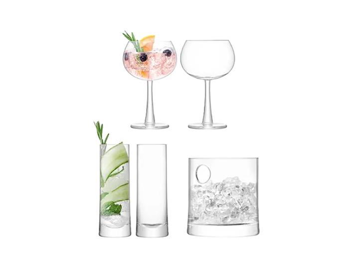 5-teiliges Gin-Set „Balloon“ Klar LSA International