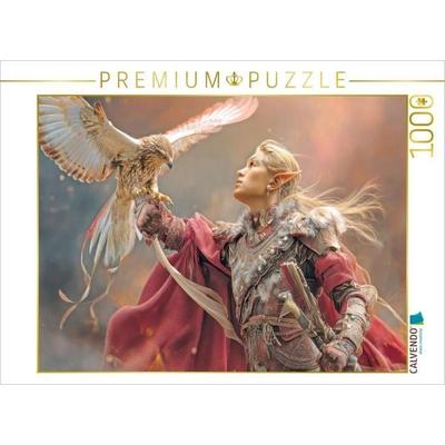 CALVENDO Puzzle Elfen mit Tieren | 1000 Teile Lege-Größe 64x48cm Foto-Puzzle für glückliche Stunden