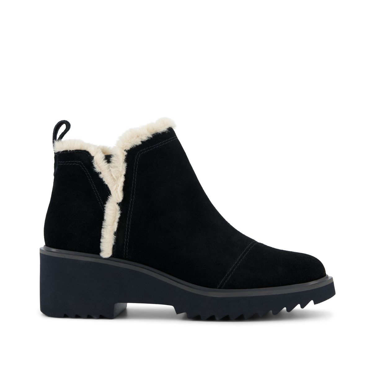 Toms Maude black suede/faux fur 42 10022556-42