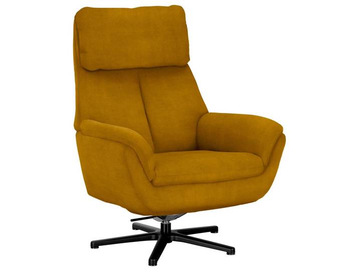 Beldomo Style Sessel LAGOS, curry, Stoff