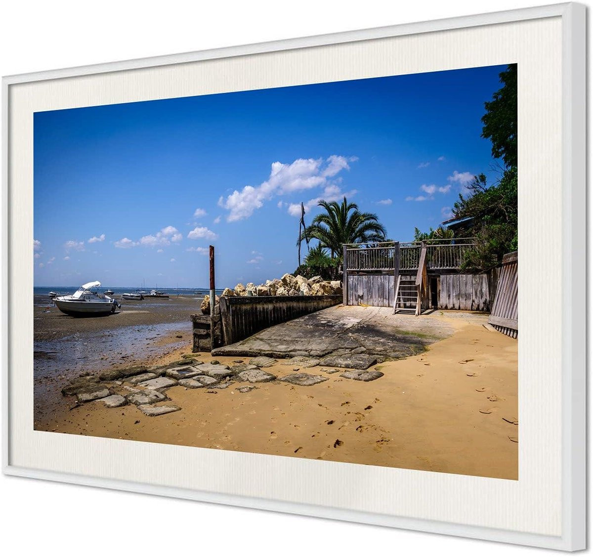 Ingelijste Poster Wanddecoratie met Foto in Wit - 30 x 45 cm