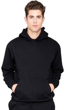 Lane Seven LS16001 Urban Pullover Hooded Sweatshirt in Black size XS   Cotton/Polyester Blend