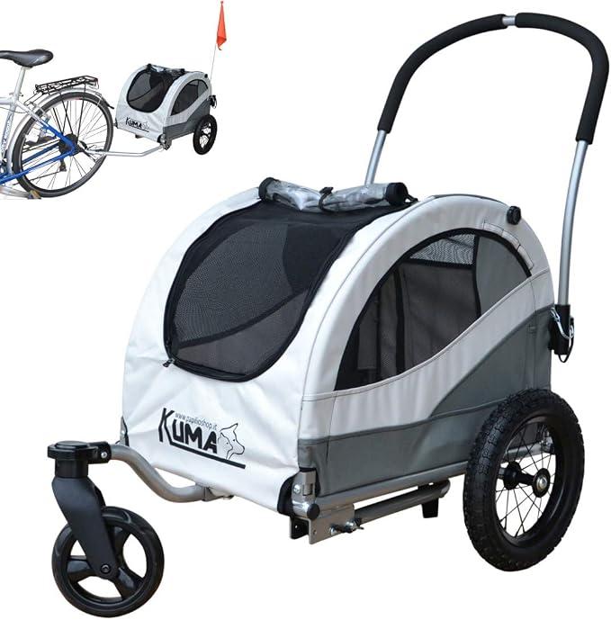 Silecomplaza Kuma - Hundeanhänger, Hundewagen, Fahrradanhänger und Buggy für Hunde, Klappbar, Leicht und Stabil, Perfekt für Ausflüge und Transport Ihres Haustiers