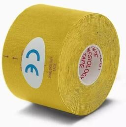 Uplift Picks FlexMotion Waterproof Kinesiology Sports Tape yellow 7.5x500 Cm