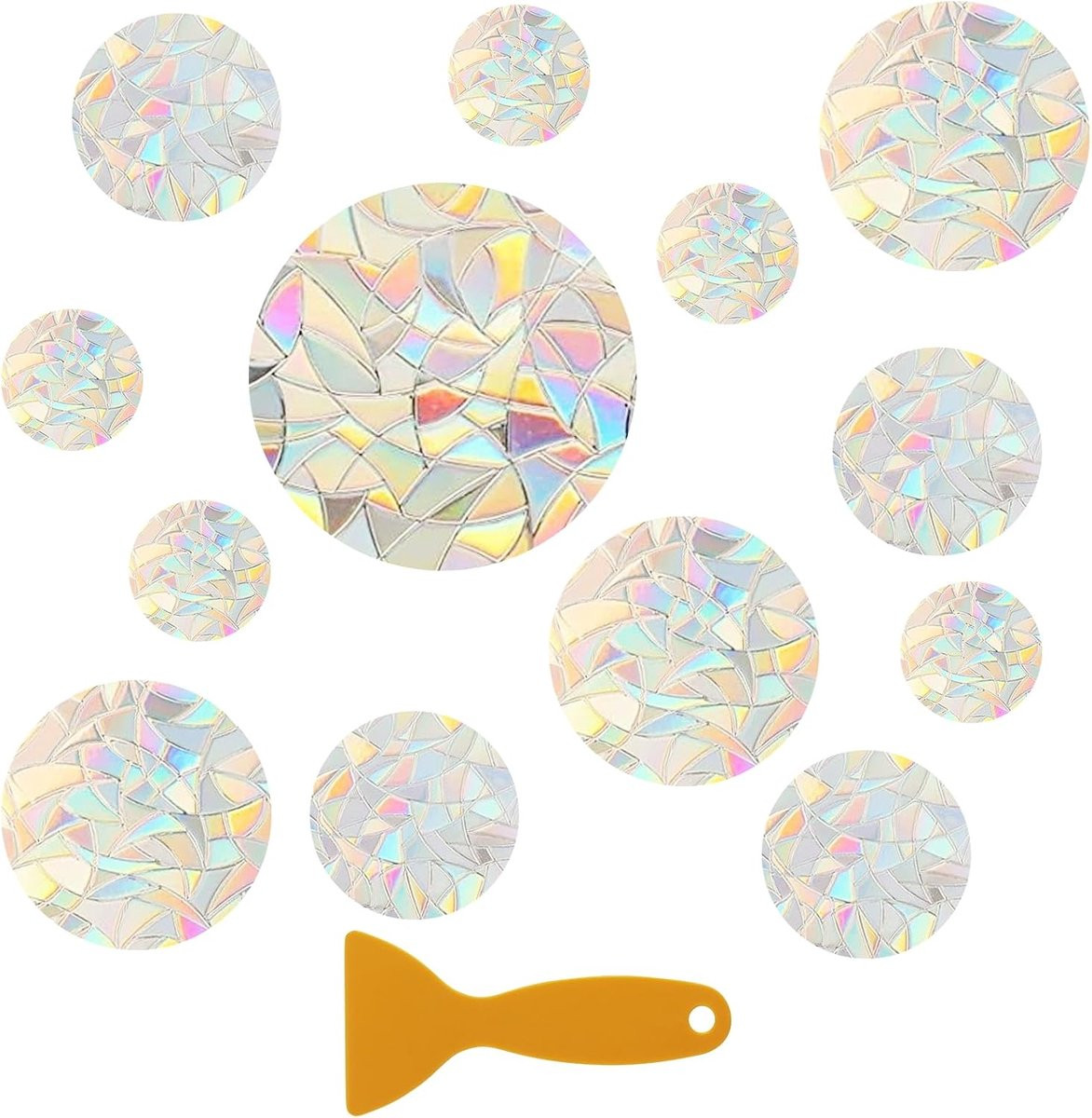 ShopVlot Raamstickers Anti-botsing - PVC Prismatische Decoratie voor Vogelbescherming