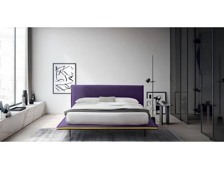 Xlmoebel Polsterbett Design Bett 140x200cm Luxus Doppelbett für Hotelzimmer Holz, Made in Europa