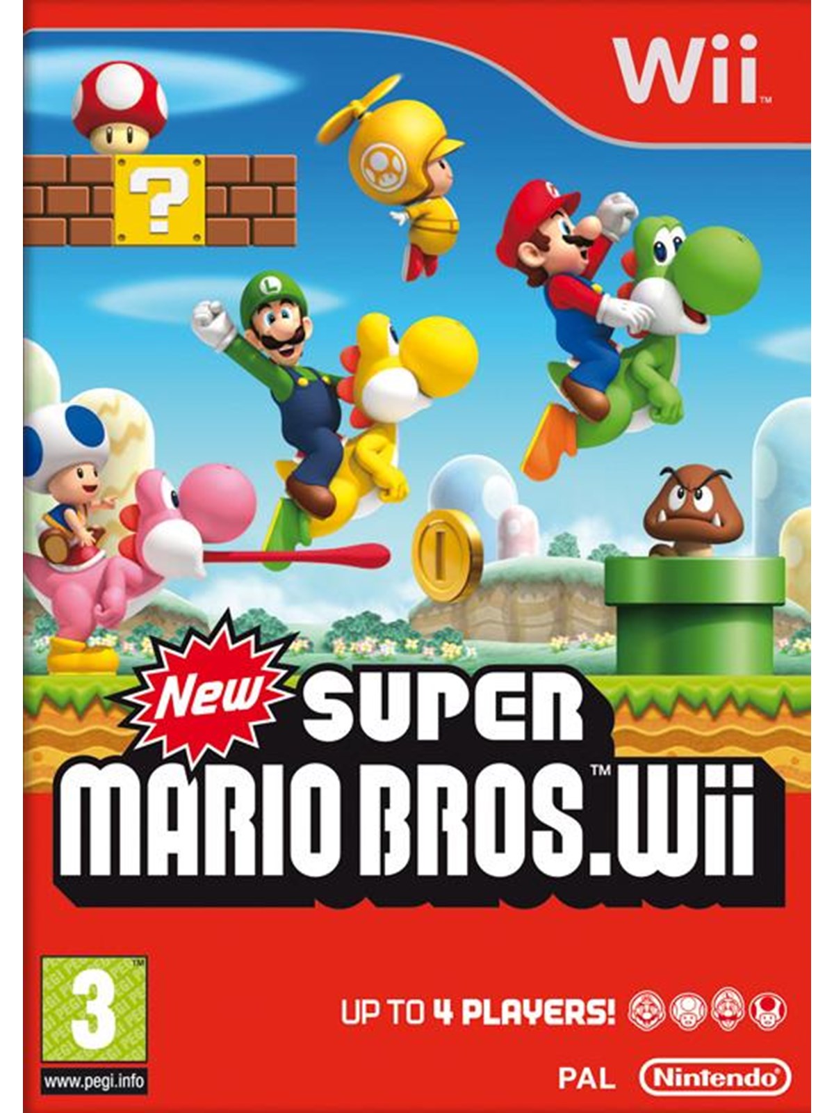 New Super Mario Bros. - Nintendo Wii - Action - PEGI 3