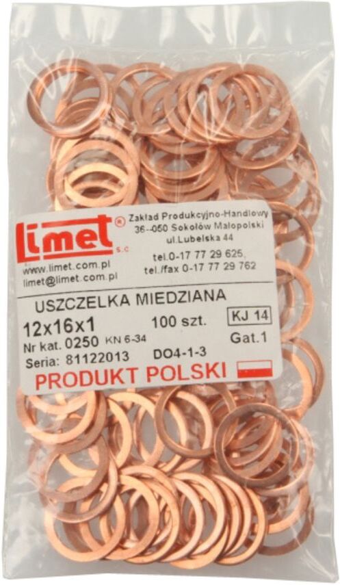 Bpart Guarnizione, albero ugello UCU 12X16X1/100SZT