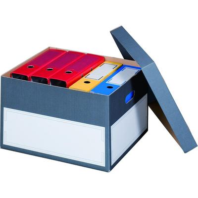 VEPATIM 5x Archivbox mit Deckel 440x380x290mm anthrazit