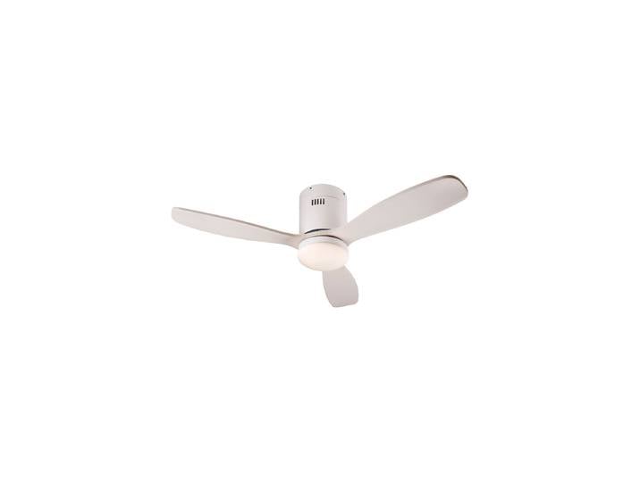 Hochwertiger Deckenventilator & LED Deckenlampe „Siroco“ mit Fernbedienung Weiss Schuller