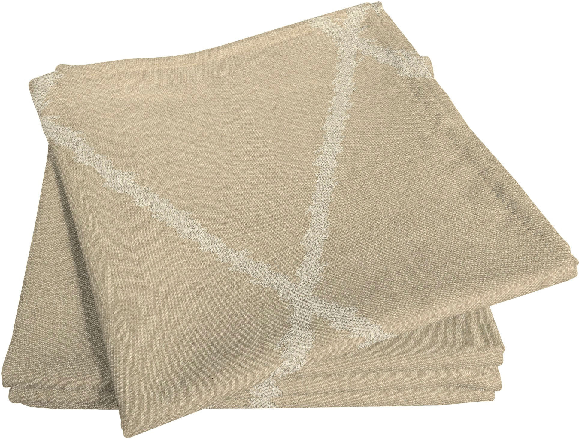 Stoffserviette ADAM "Casket Valdelana Light" Gr. 1, beige, B:30cm L:30cm, Obermaterial: 100% Baumwolle, Servietten, Stoffserviette beige Bio-Baumwolle