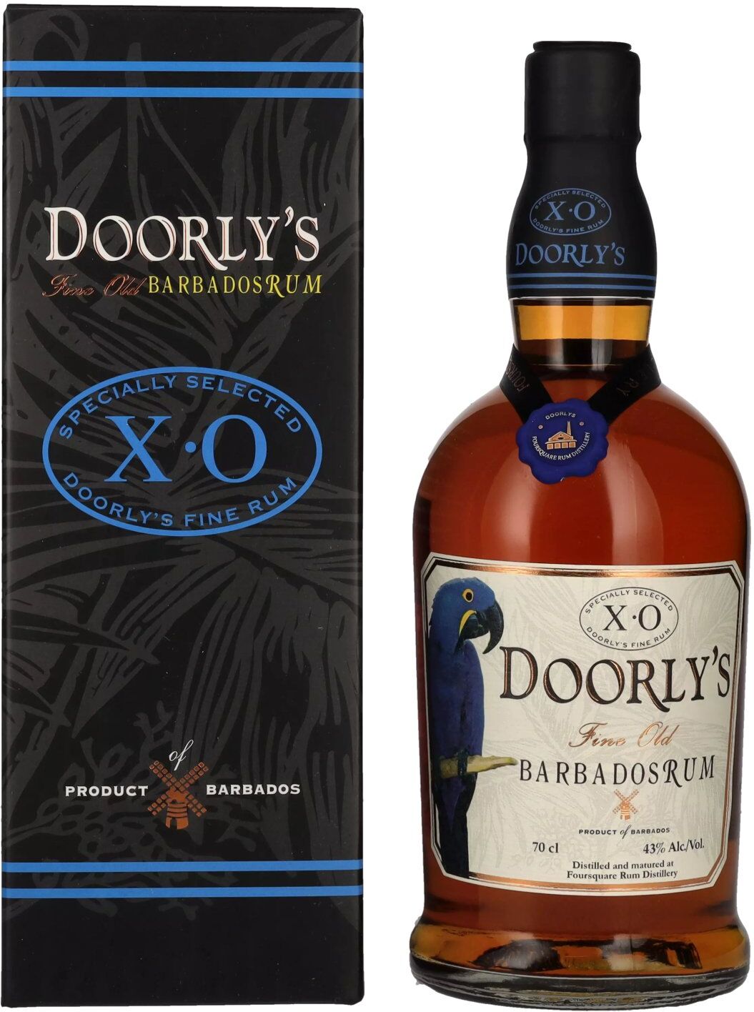Doorly's Barbados Rum Doorly's XO Fine Old Barbados Rum 43% Vol. 0,7l in Geschenkbox