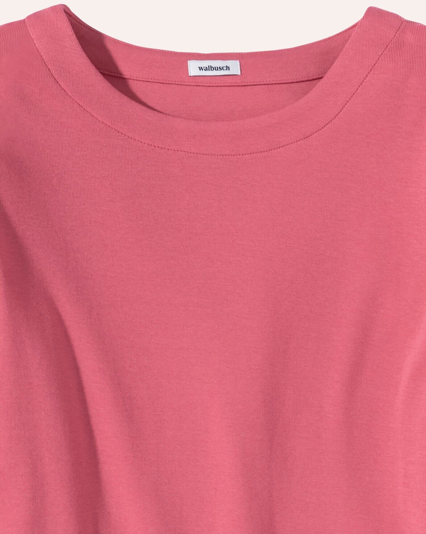 Walbusch Baumwollshirt Softrib, normale Größen, Farbe Pink, 42, hautsympathische Baumwolle bequem, da elastisch Damen