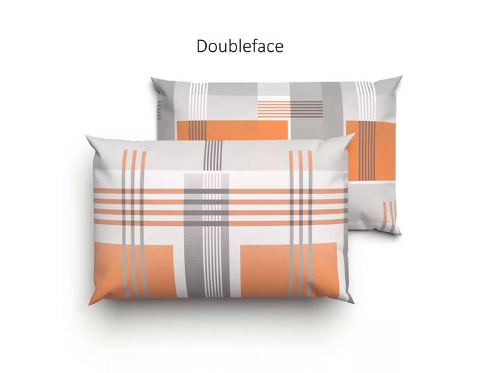 Lotus Bettwaren - Lotus Bettwäsche Jersey Jeffrey orange, Jeffrey Jersey Bettwäsche Orange, 65 x 100 cm, Multicolor