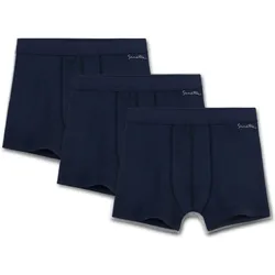 Sanetta Jungen Shorts 3er Pack - Pant, Unterhose, Cotton, 104-176, einfarbig Dunkelblau / 104
