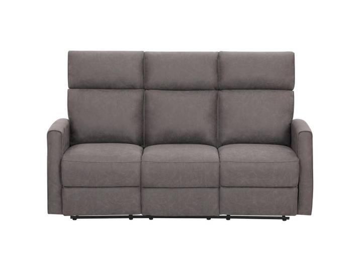 Xora 3-Sitzer-Sofa, Grau, Kunststoff, 180x105x93 cm, erweiterbar, Relaxfunktion, Wohnzimmer, Sofas & Couches, Sofas, 3-Sitzer Sofas