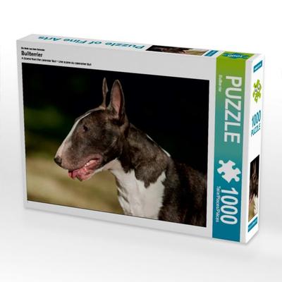 CALVENDO Puzzle Ein Motiv aus dem Kalender Bullterrier | 1000 Teile Lege-Größe 64x48cm Foto-Puzzle für glückliche Stunden