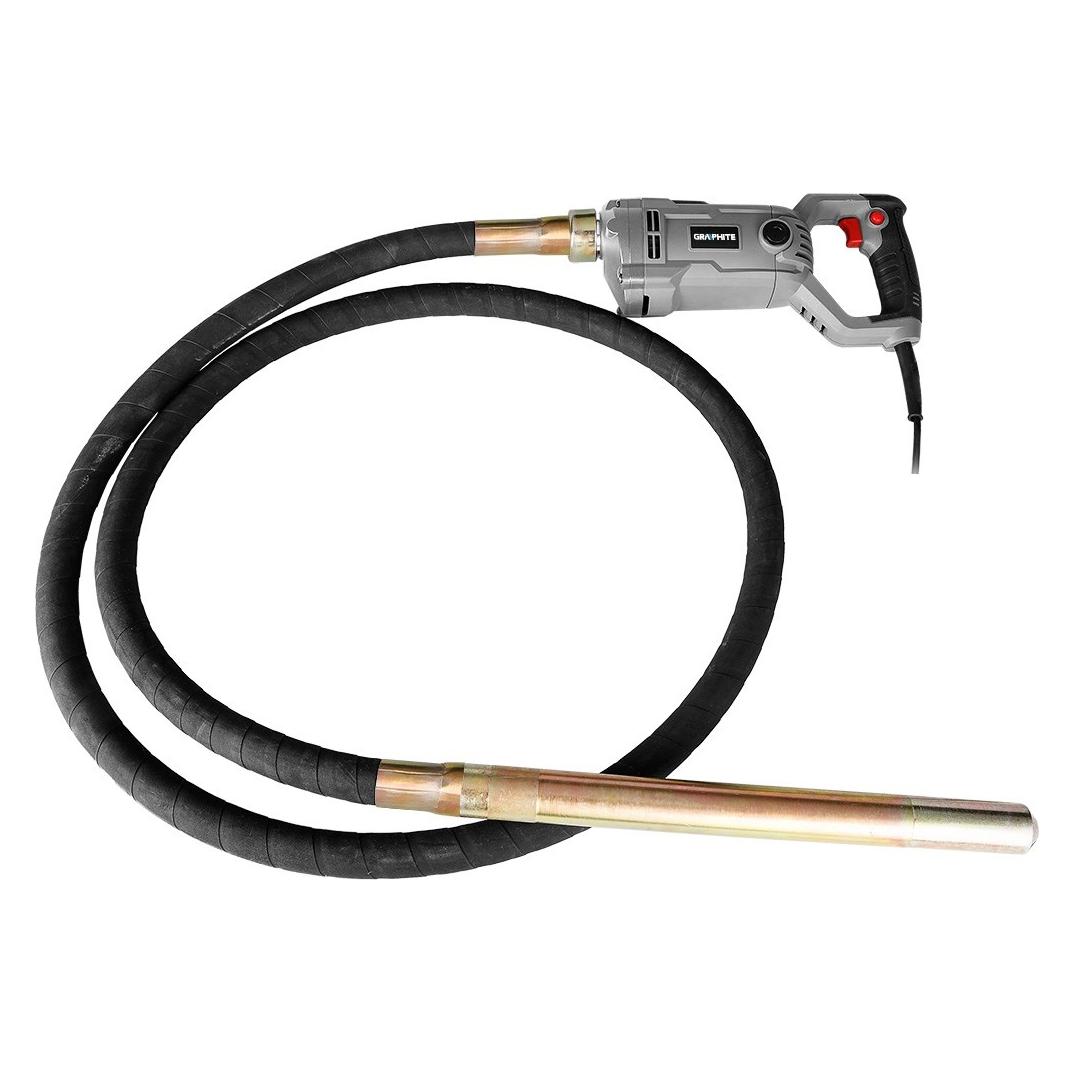 Graphite BETON-VIBRATOR 1100W MIT GUMMI 3m (Betonverdichter) (58G541)