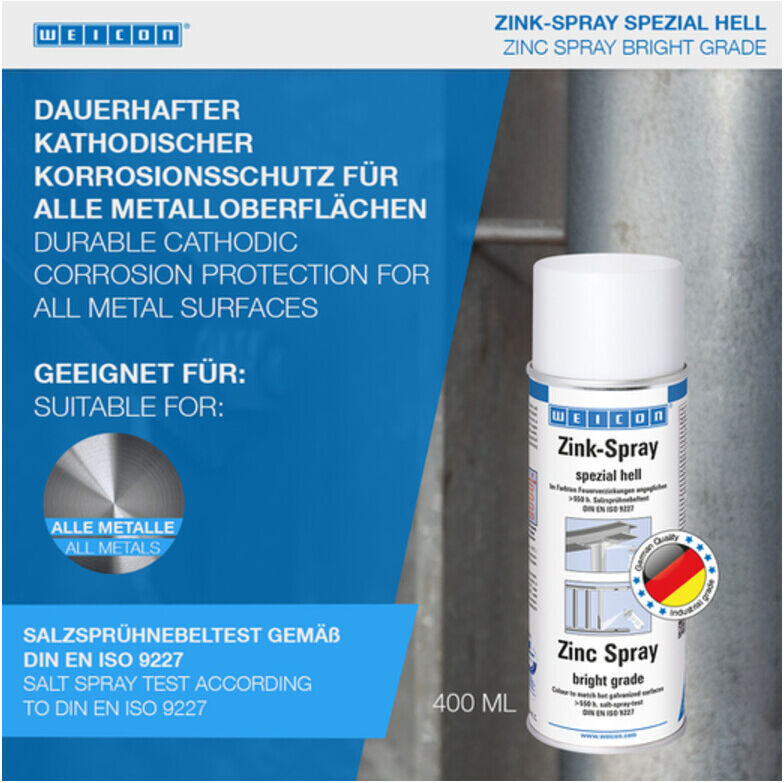 WEICON Zink-Spray spezial hell 400 ml (10000047)