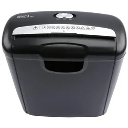 GENIE 240S Aktenvernichter mit Streifenschnitt bis 6 Blatt schwarz